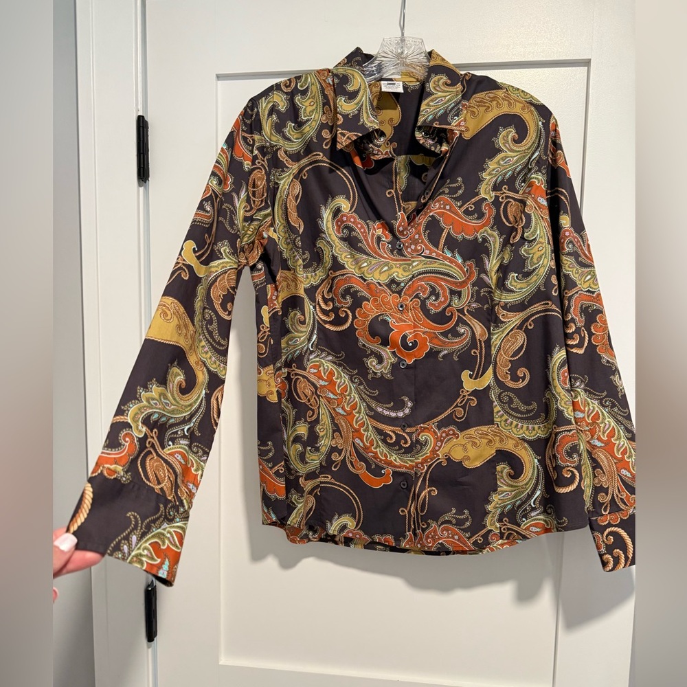 Craig Taylor Paisley Print Women's Top, Size XL